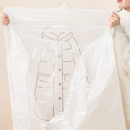 4Piece Hanging Vacuum Clothes Storage Bags with Pump