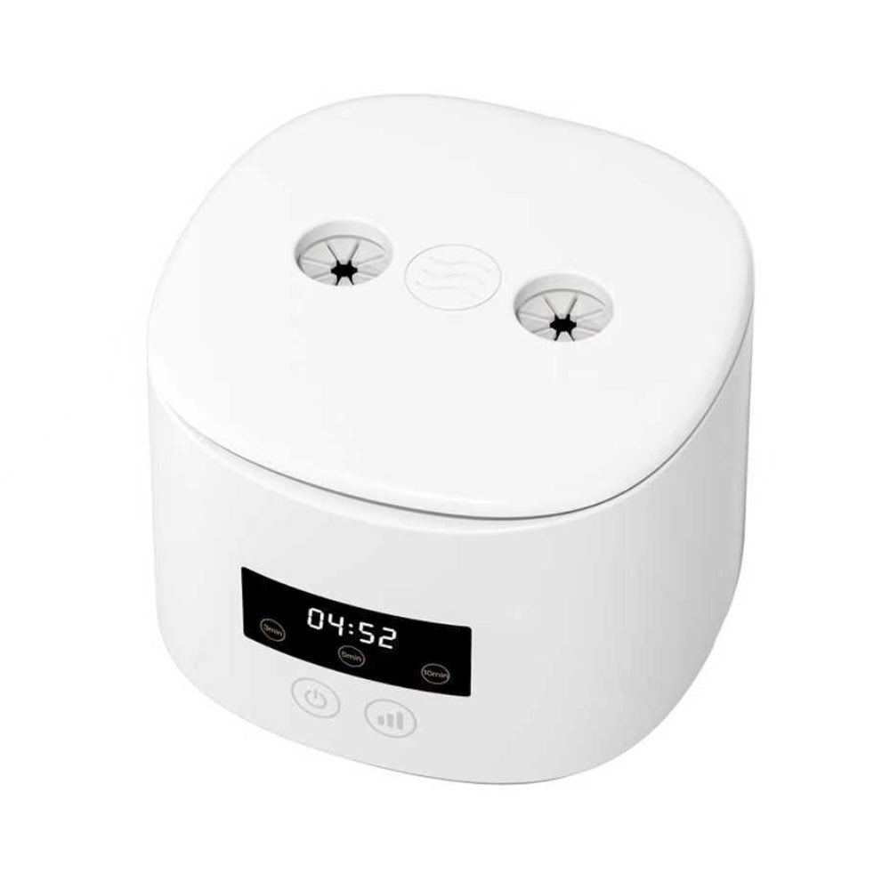55kHz 350ml Ultrasonic Cleaner with Blue Light 3 Modes - White