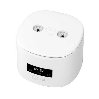 55kHz 350ml Ultrasonic Cleaner with Blue Light 3 Modes - White