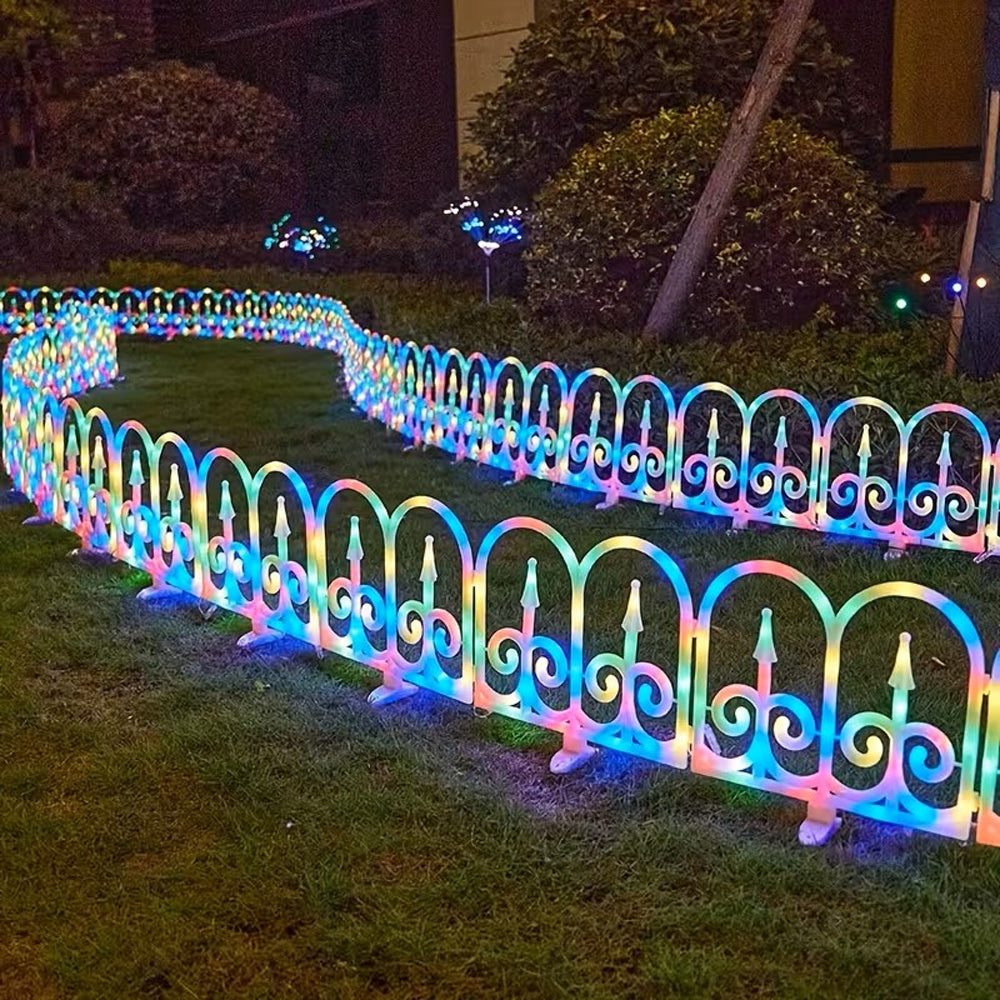 8 Pack European Arch Solar Light IP65 Solar Garden Fence Light - Colorful