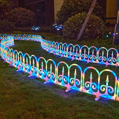 8 Pack European Arch Solar Light IP65 Solar Garden Fence Light - Colorful