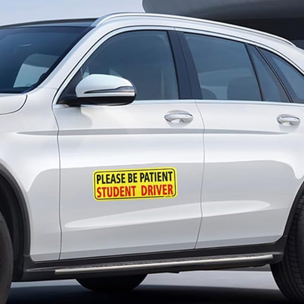 3Pcs Student Driver Car Signs Please Be Patient Bumper Sticker Decal for New Drivers