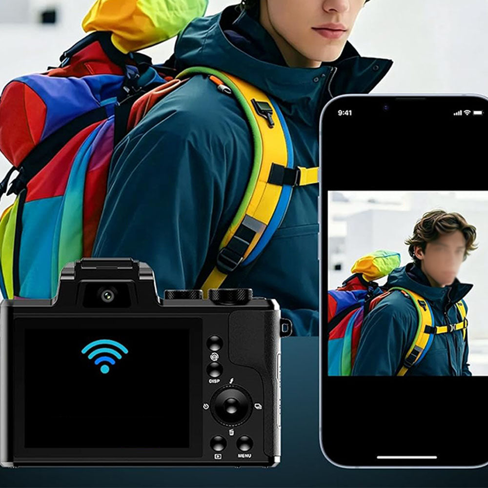 8K Digital Cameras for Photography Dual-Len Camera for YouTube