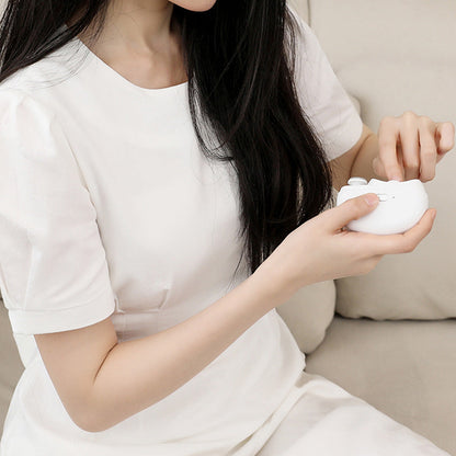 2-in-1 Electric Nail Clipper and Nail Polisher Portable Grooming Tool White