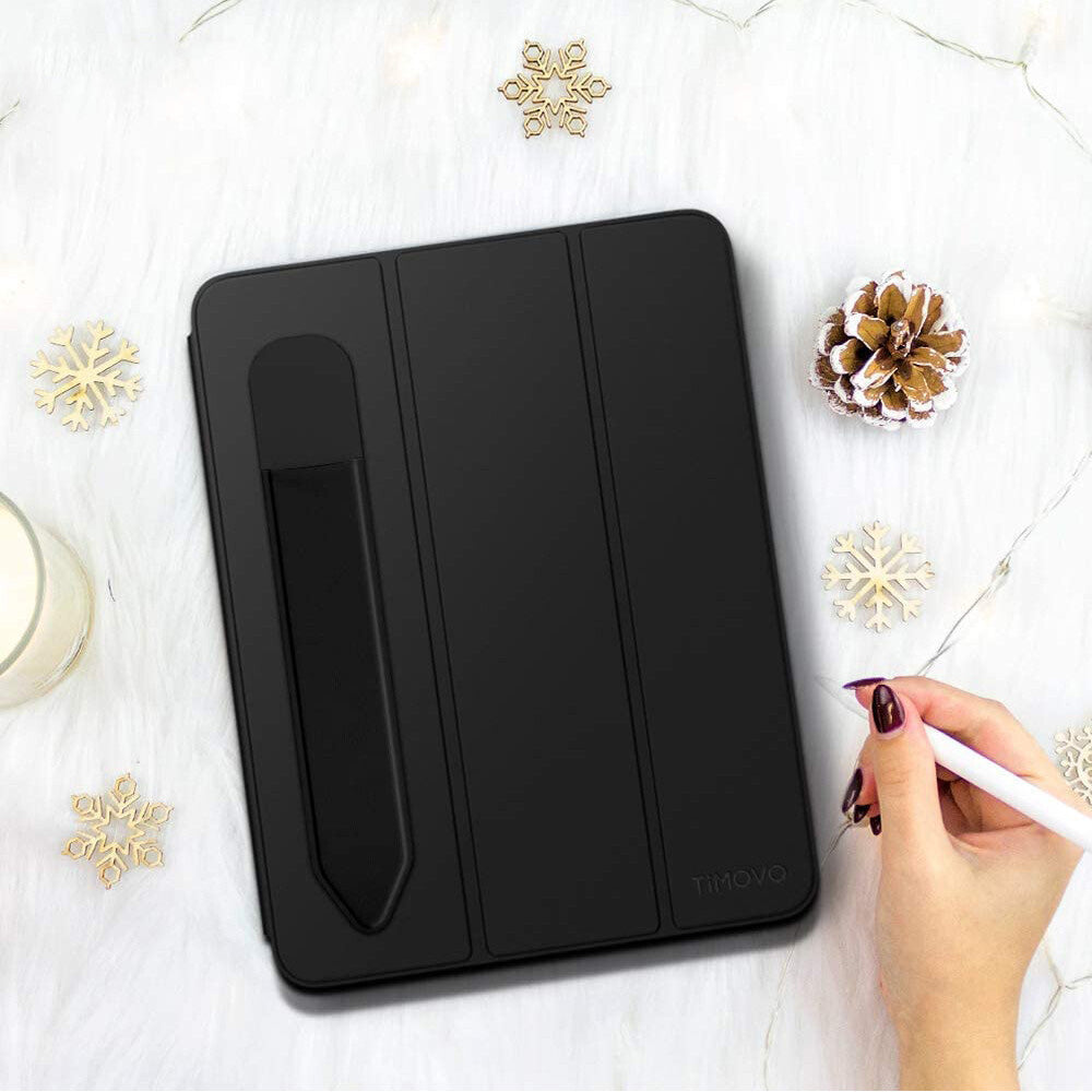 2Pcs Stylus Holder Adhesive Pen Sleeve for Apple Pencil Capacitive Pen-Black
