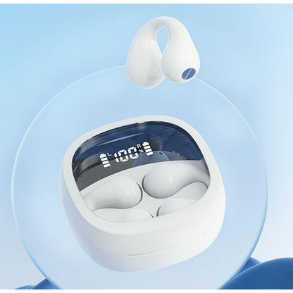 Wireless Headphones Noise Reduction Game Headset Esports Music Headphones Exciting Sound Quality Transparent Charger Box -White