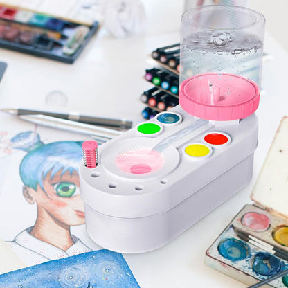 Paint Brush Cleaner Paint Station Art Supplies for Kids-Pink