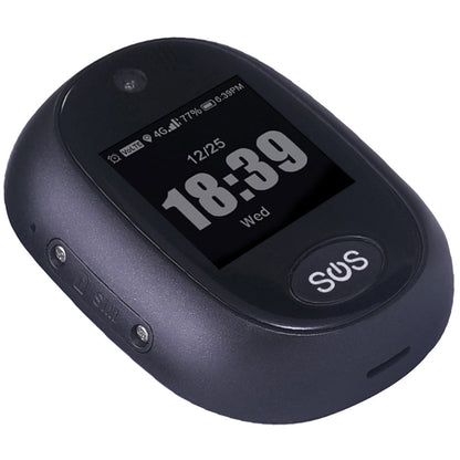 4G Personal GPS Tracker SOS Alarm for Kids and Elderly Black