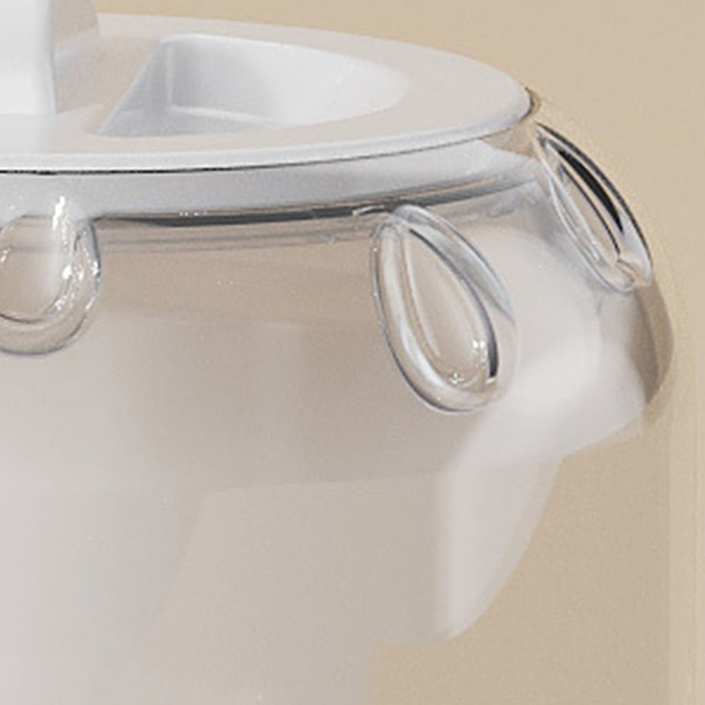 Portable Mini Washing Machine Rechargeable Small Clothes Washer for Travel Use-White