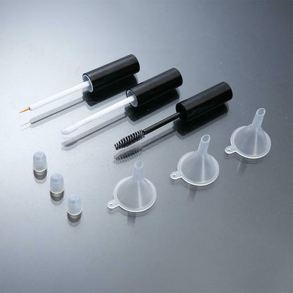 3Pcs Set 10ml Empty Bottles Clear Mascara Tube Wand Eyelash Cream Containers