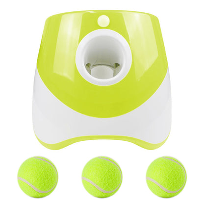 Automatic Dog Tennis Ball Launcher with 3 Balls - Green