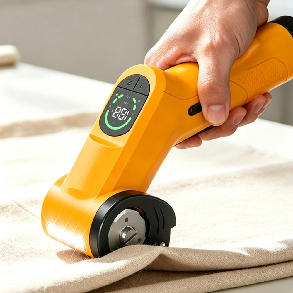 Electric Cardboard Cutter Scissors with LED Display 2 Speeds
