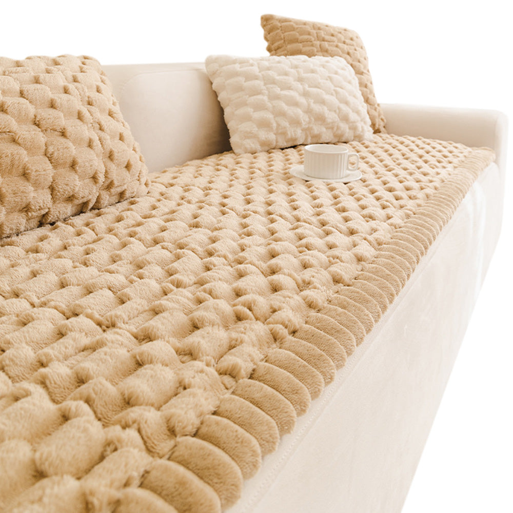 Soft Wear Resistant Couch Cover-Brown
