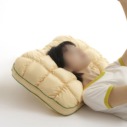 Fluffy Pillow Breathable Cute Pineapple Puff Pillow-Yellow