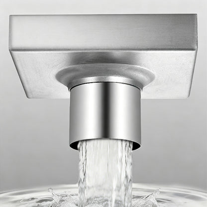 Square Shower Drain with Filter-Silver