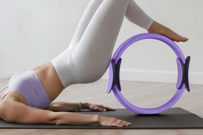 13PCS Home Pilates Kit With Yoga Ball Resistance Band Pilates Ring -Purple Color