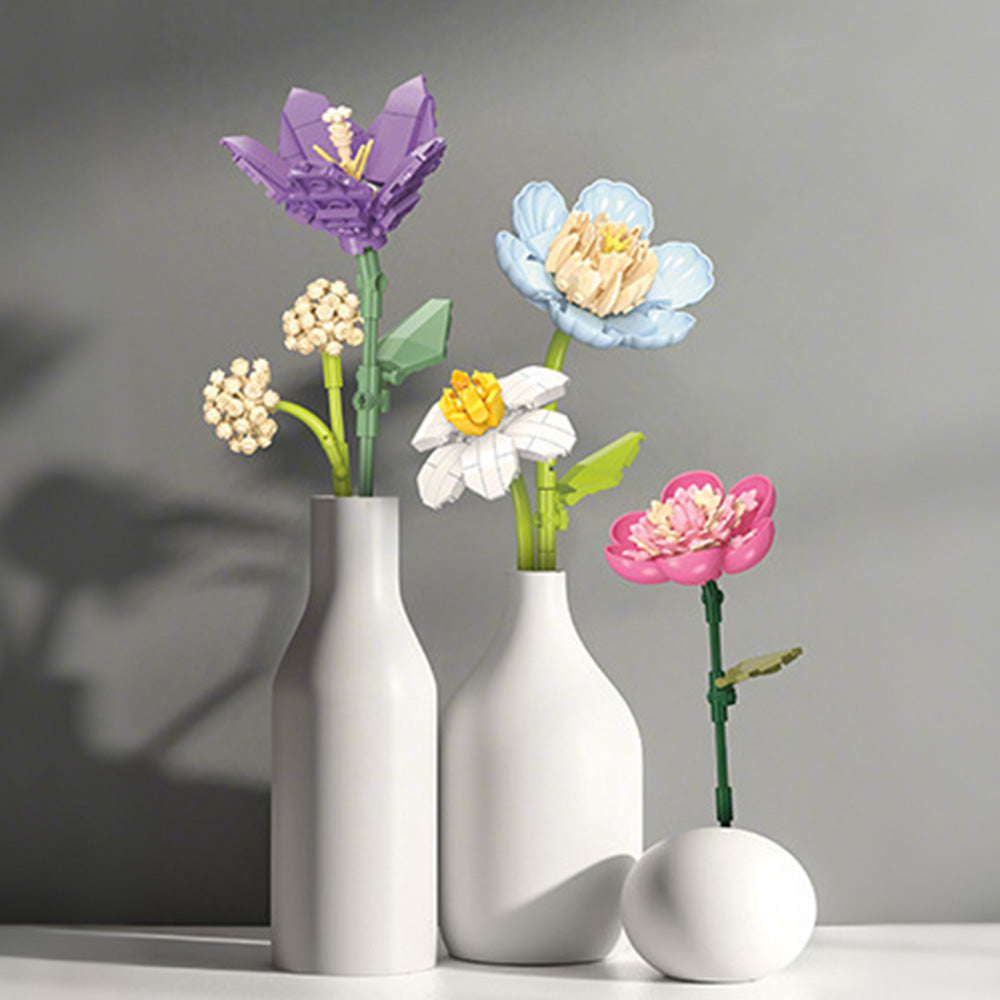 888PCS Botanical Collection Building Block Toy â€?Flower Bouquet Construction Set