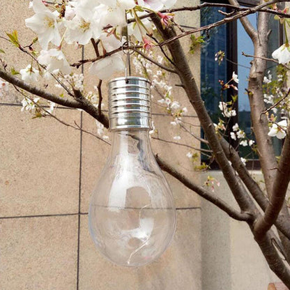 6pcs Outdoor Solar Powered LED Light Bulb Garden Yard Hanging Lamp -Transparent