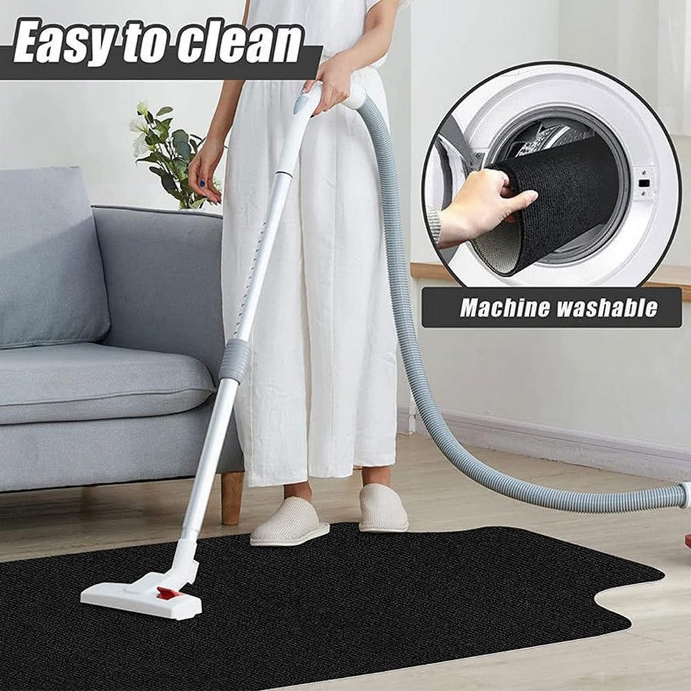 Anti-Slip Office Chair Mat for Carpet - Black