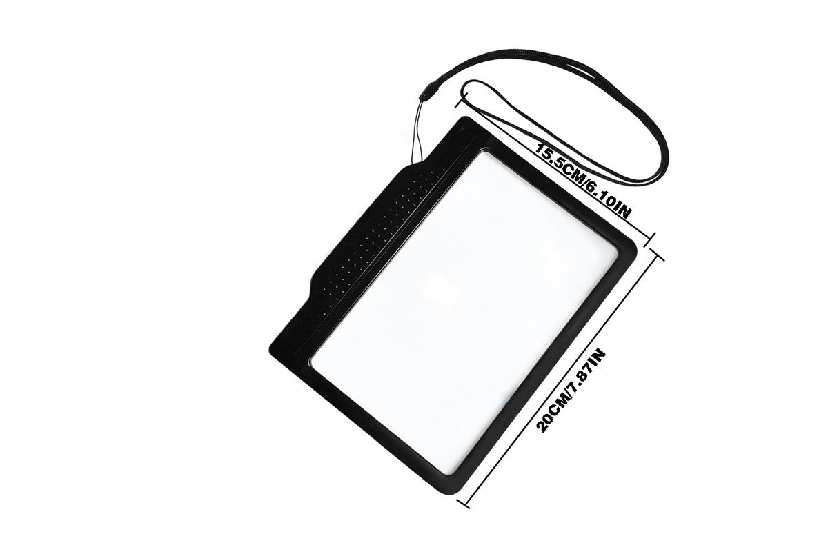 4X Full Page Magnifying Glass LED Page Magnifier for Reading Small Prints Low Vision