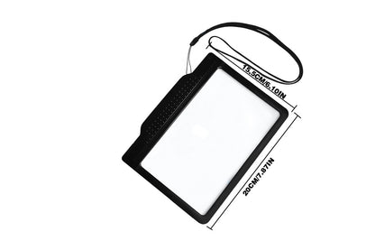 4X Full Page Magnifying Glass LED Page Magnifier for Reading Small Prints Low Vision