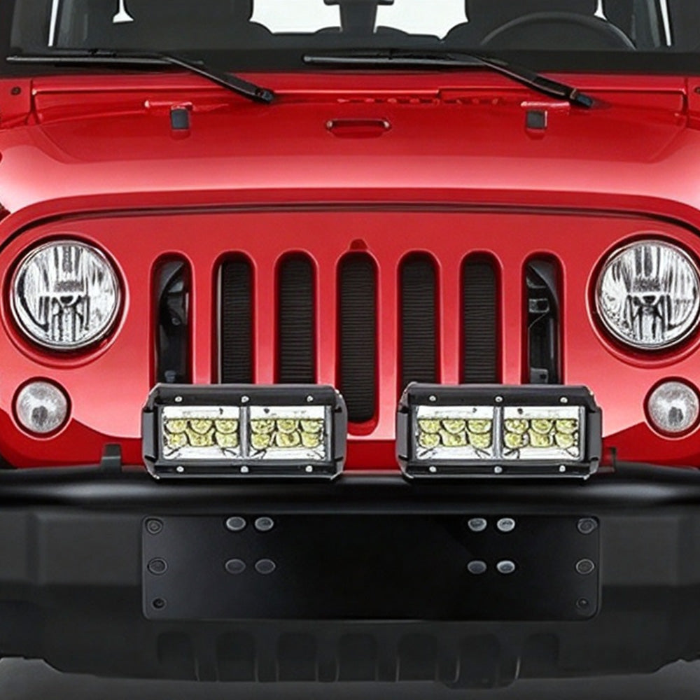 Metal License Plate Light Bar Bracket for Truck SUV and Jeep