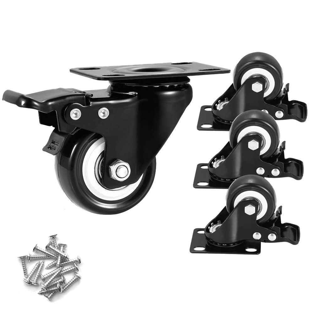4 Pack 2 Inch Swivel Caster Wheels