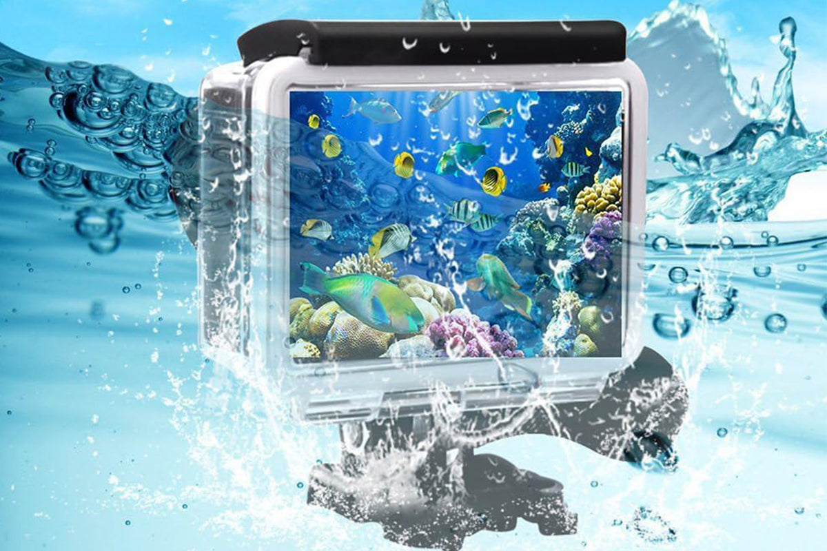 Action Camera 5K 30FPS with Touch Screen 24MP Camera for Snorkeling Helmet Bike