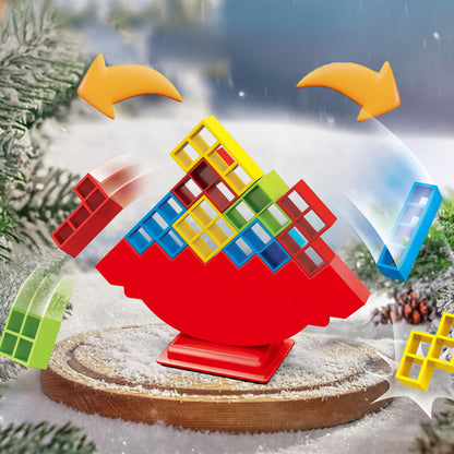 48PCS Tetra Tower Balance Stacking Blocks Game for Adults and Kids