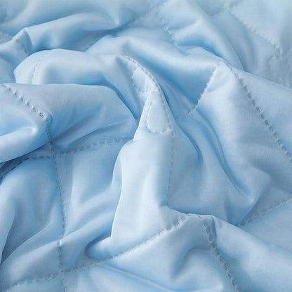 Double-Sided Cooling Blanket Summer Cool Touch Quilt Air Conditioner Blanket Blue