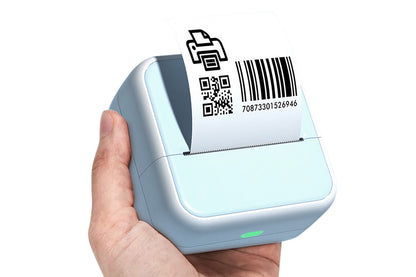 Mini Sticker Printer Portable Bluetooth Thermal Printer for Photo Notes-Blue