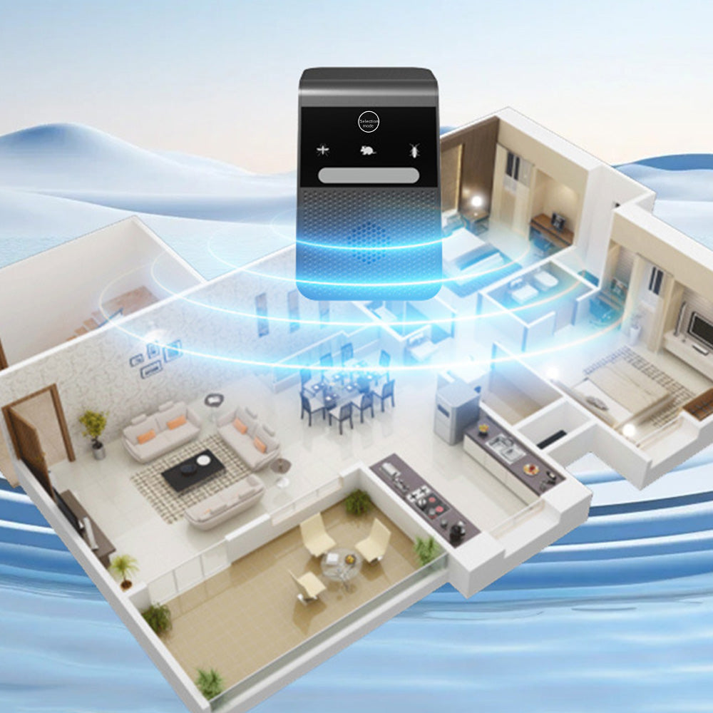 Ultrasonic Pest Control Repeller Mole Repellent With 3 Modes For Indoor