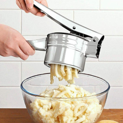 Stainless Steel Manual Potato Ricer Juicer with 3 Interchangeable Discs