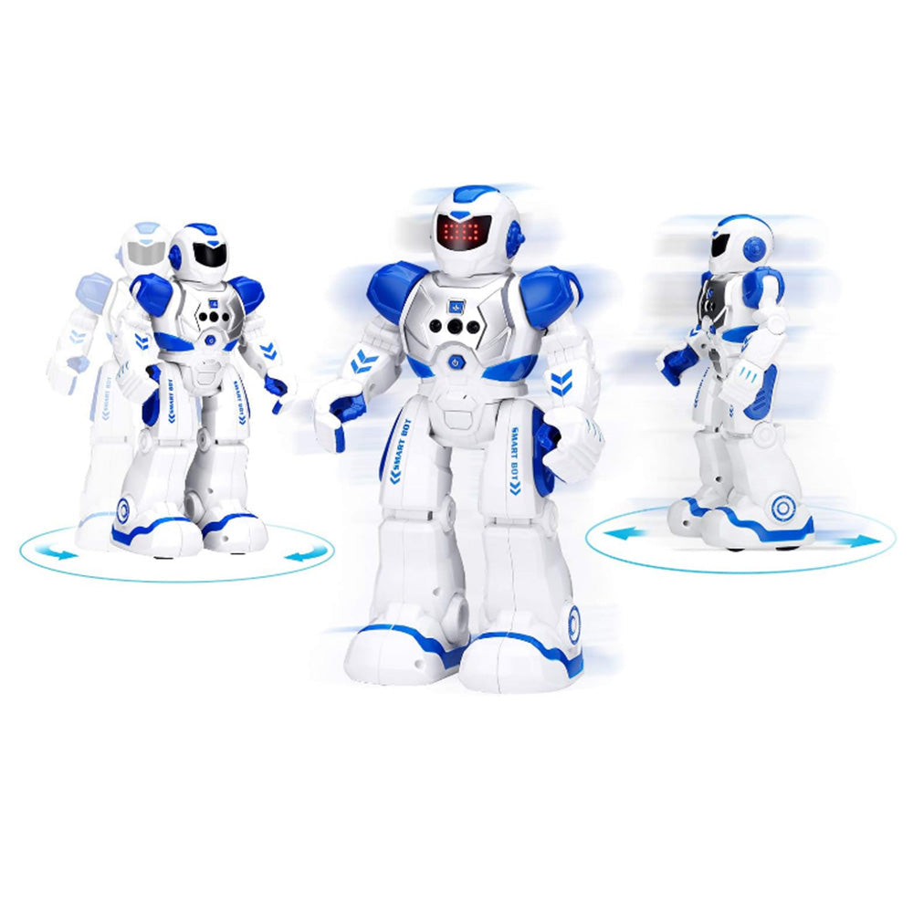 RC Smart Robot Toy for Kids Gesture Sensing Robot Singing Dance Talking Robotic Toy Blue