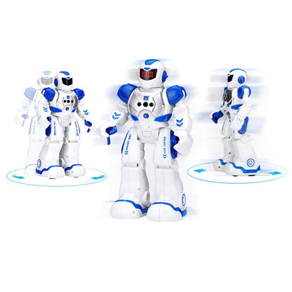 RC Smart Robot Toy for Kids Gesture Sensing Robot Singing Dance Talking Robotic Toy Blue