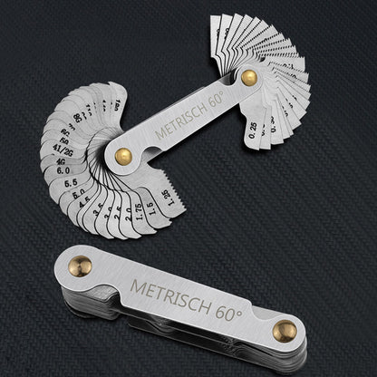52 Leaf Metric 60 Degree and Imperial 55 Degree Thread Pitch Gauge
