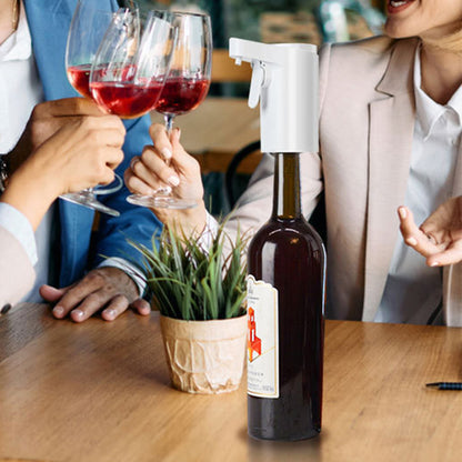 Smart Digital Wine Spirit Bottle Dispenser with Touch Screen-White