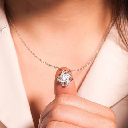 Eternal Preserved Rose Gift Box With Elegant Necklace for Mom Girlfriend Wife -Silver