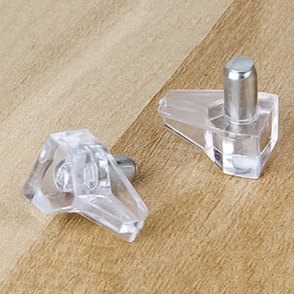 100Pcs Clear Shelf Support Peg Cabinet Support Pins for Kitchen Furniture Shelves