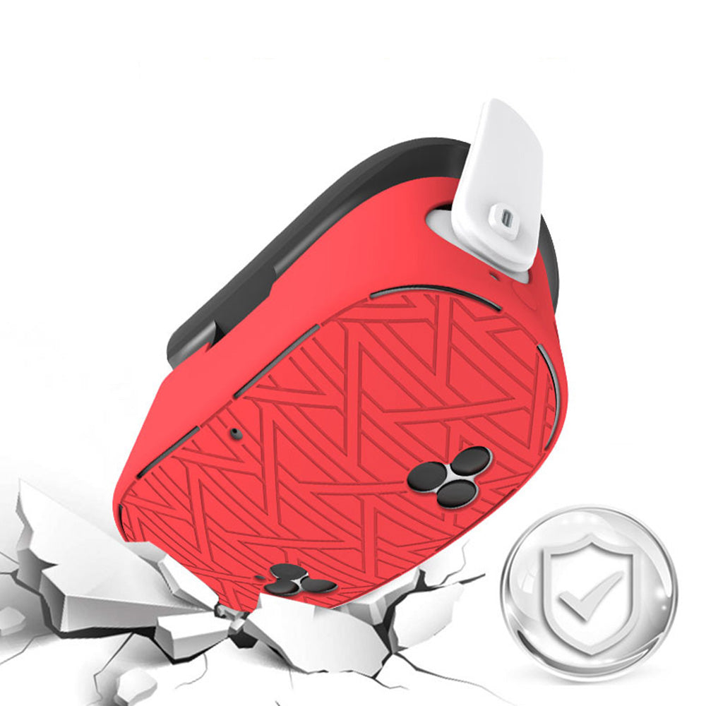 7-Piece Silicone Protective Case Set for Meta Quest 3S VR Headset Accessories Red