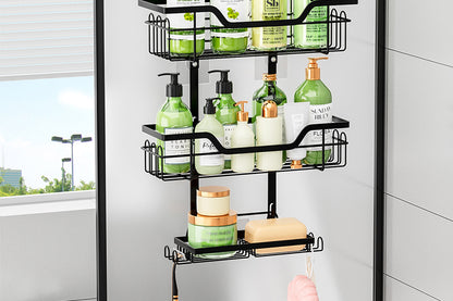 Over The Door Shower Caddy Bathroom Hanging Organizer Shampoo Holder Soap Holder