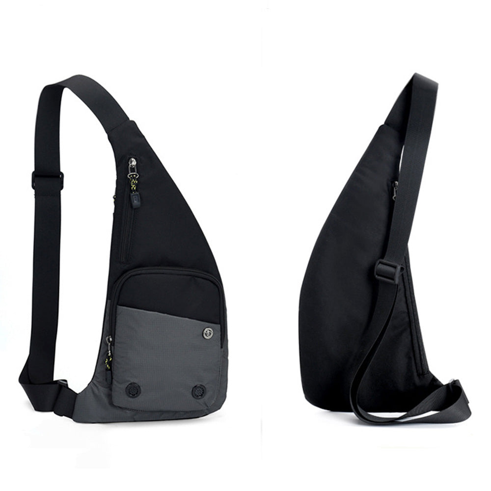 Chest Sling Bag Unisex Large Capacity-Drak Grey