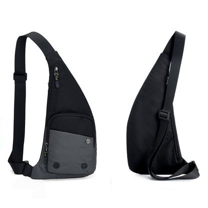 Chest Sling Bag Unisex Large Capacity-Drak Grey