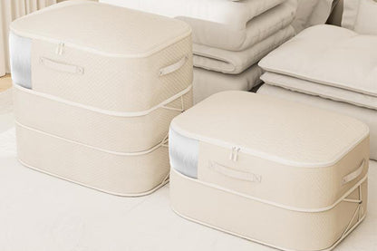 2Pcs Comforter Storage Bag 3-Layer Blanket Storage Bags Compression Organizer