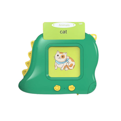 Kids 224 Words Talking Flash Cards Set Preschool Words Learning Cards Toy Green