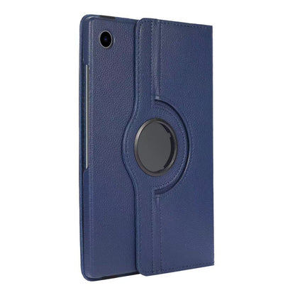 360 Rotating Case for Samsung Tab A9 Plus 11 Inch PU Leather Cover with Stand-Blue