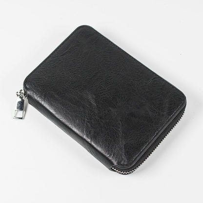 RFID Blocking Passport Wallet PU Leather Travel Passport Card Case Black