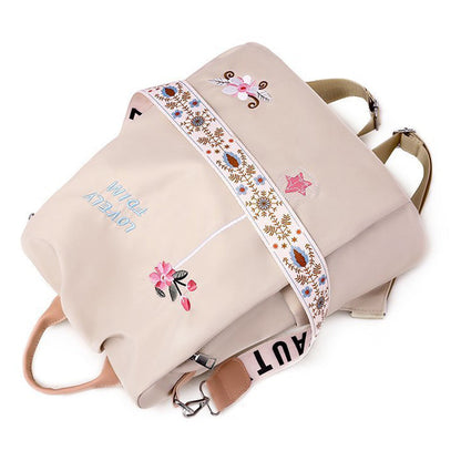 Anti Theft Women Backpack with Water Repellent for Travel Khaki