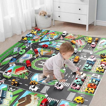 Kids Children City Road Play Mat Car Road Playmat Learning Gifts