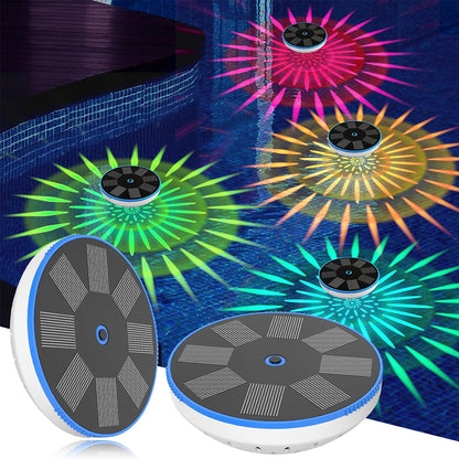 2 Pieces Floating Solar Light with 6 Color Modes Waterproof Floating Lights
